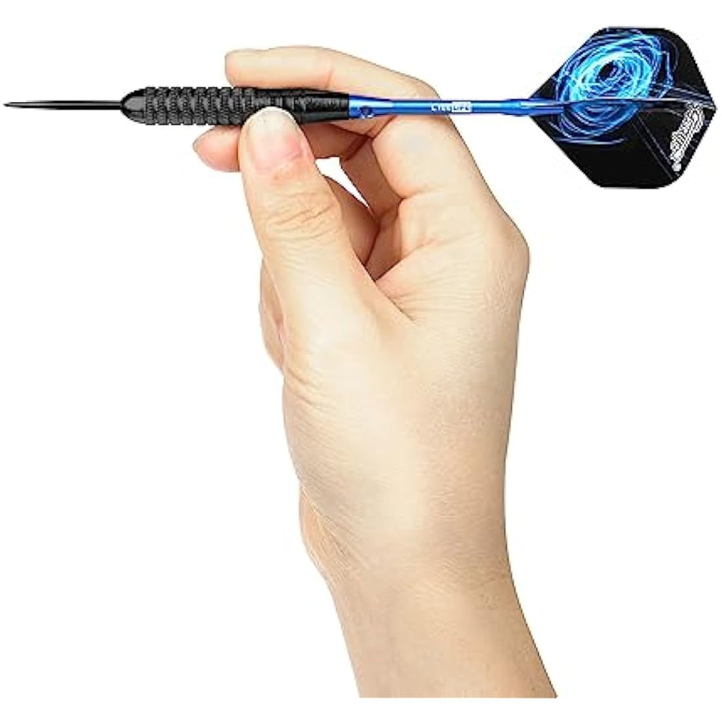 CyeeLife Steel tip Darts set 22/28g with Aluminium Shafts, 16 Protectors, Flights, Sharpener and Tool,12pcs For Beginner