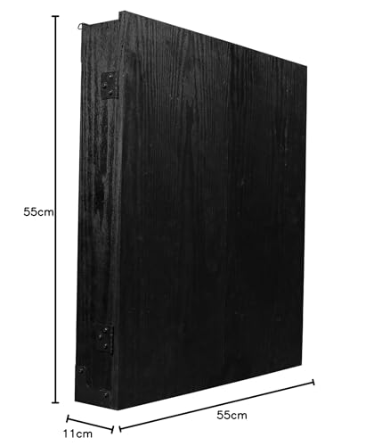 RUTHLESS Dart Board Cabinet | Professional Heavy Duty Square Black Dartboard Storage