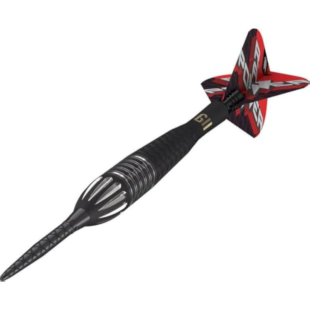 TARGET Darts Phil Taylor Gen 11 Power 9-Five Steel Tip Swiss Point Darts (3) Swiss Point Tool, 95% Tungsten Raw Power G11 | Generation 11 Phil Taylor Darts, Player Edition Swiss Points Dart Set
