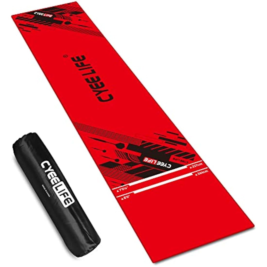 CyeeLife Dart Mat 65 * 295cm with Carry bag and Oche Strip Lines for Steel and Soft Tip Darts Games,Multiple styles to choose from
