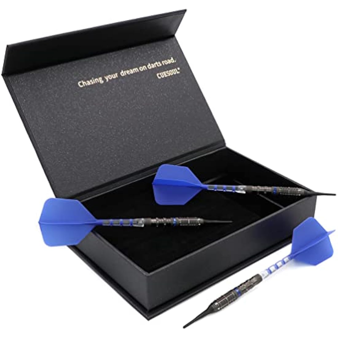 CUESOUL MOTORCYCLE Soft Tip 90% Tungsten Dart Set with Oil Paint Finished and Unifying ROST T19 Flight