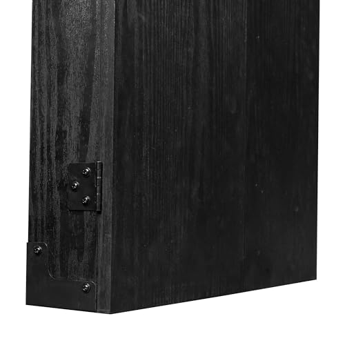 RUTHLESS Dart Board Cabinet | Professional Heavy Duty Square Black Dartboard Storage