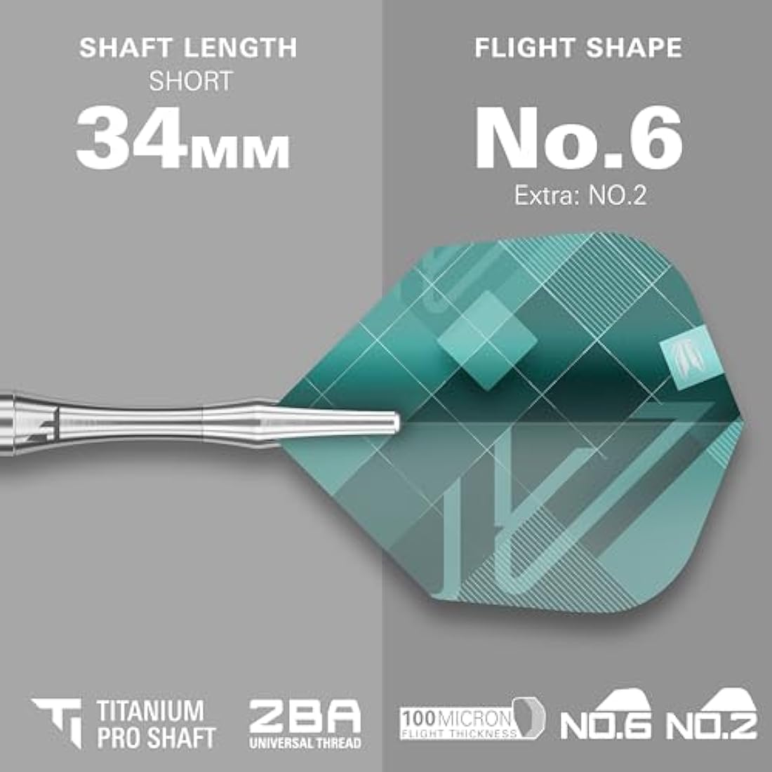 TARGET Darts Rove Steel Tip Swiss Point Darts, 90% Tungsten Dart Set | Steel Tip Dart, Green & Silver Darts, Professional Dart Set with Swiss Points & Tool | Barrel 01/02/03 –22G/23G/24G/25G