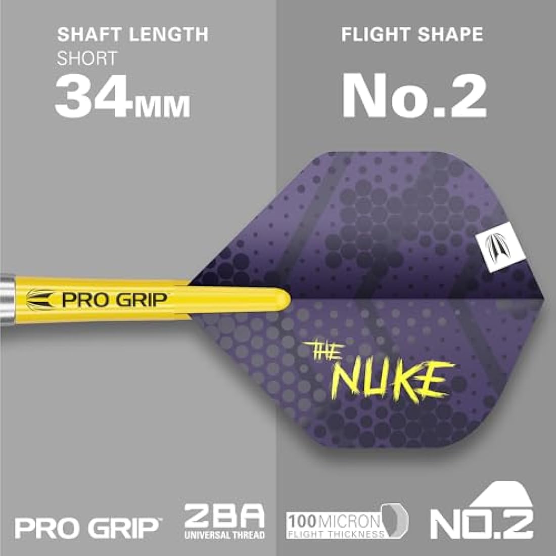 TARGET Darts Luke Littler Set – 22G Steel Tip Brass Darts or 85-Piece Dart Accessories Pack | The Nuke Player Edition Professional Darts & Accessories, Pro Grip Dart Shafts, Pro Ultra Flights