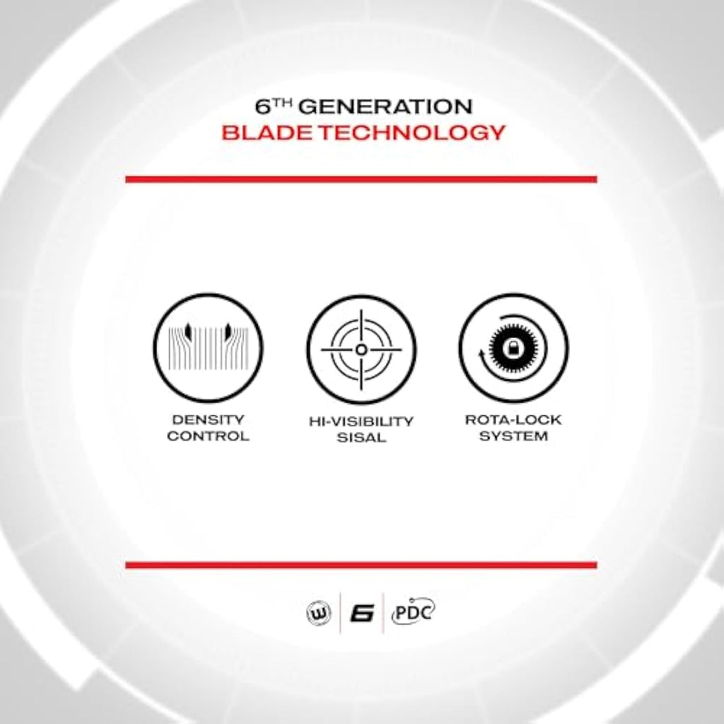 WINMAU Darts Blade 6 Professional Bristle Dartboard with Official tournament specifications | Endorsed by the PDC