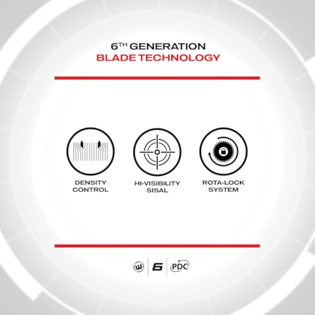 WINMAU Darts Blade 6 Professional Bristle Dartboard with Official tournament specifications | Endorsed by the PDC