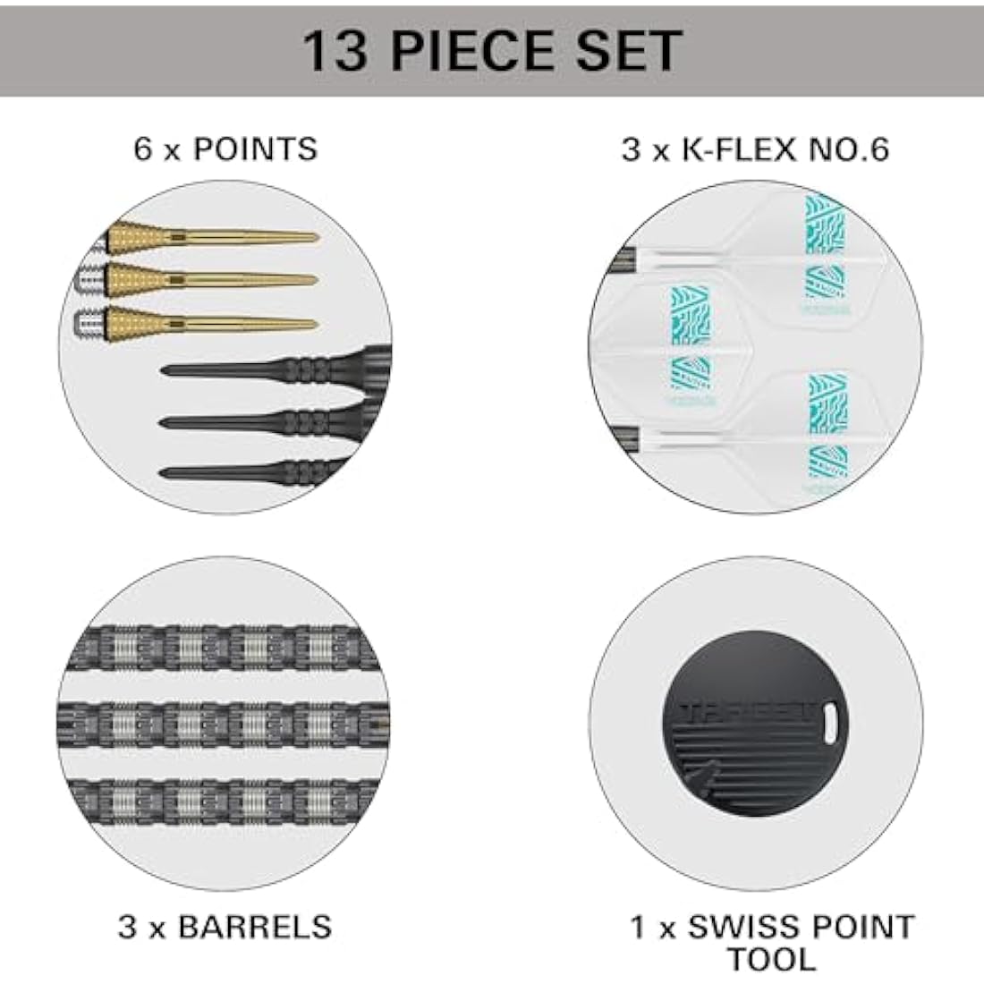Target Darts Rob Cross 95K Soft Tip 95% Tungsten Dart Set, 18G | Voltage Player-Edition Darts Set with Pixel Tips, K-Flex Flights, Soft Tip Electronic Darts Set