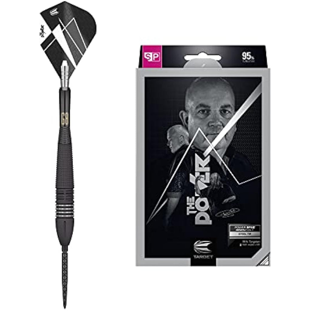 Target Dart Phil Taylor Power 9-Five Gen 8 95% Tungsten Swiss Point Steel Tip Darts Set