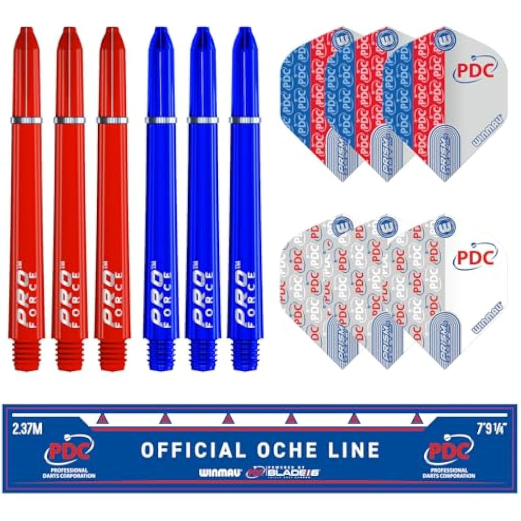 WINMAU PDC Blade 6 Dartboard Surround Set - Professional Darts Accessories - Includes Blade 6 Dart board, Surround, 2 Sets of Precision Darts & more