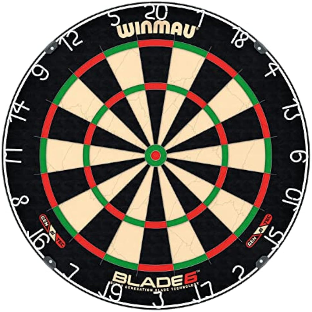 WINMAU Darts Blade 6 Professional Bristle Dartboard with Official tournament specifications | Endorsed by the PDC