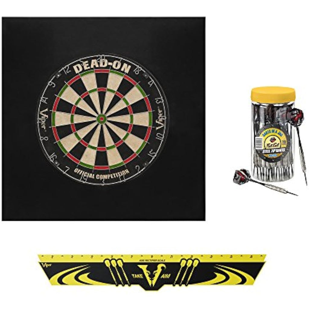 Viper Defender II Backboard & Sisal/Bristle Steel Tip Dartboard Bundle