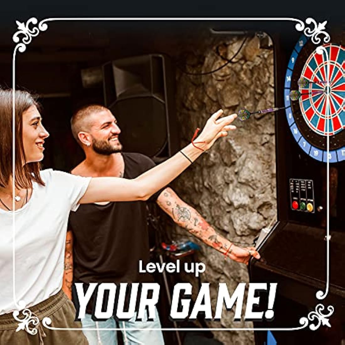 Shot! Darts Roman Empire Caesar Steel Tip Dart Set Center Weighted 95% Tungsten Barrels