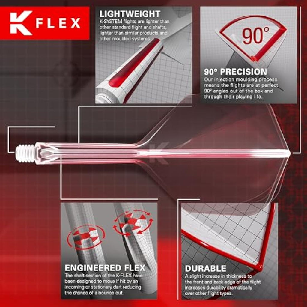 TARGET Darts 975 Ultra Marine 97.5% Tungsten Swiss Point Steel Tip Darts Set with K-Flex