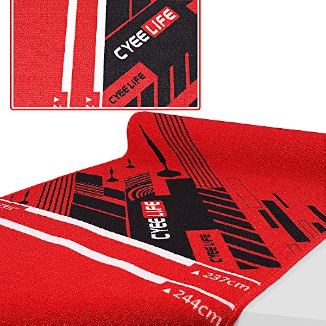 CyeeLife Dart Mat 65 * 295cm with Carry bag and Oche Strip Lines for Steel and Soft Tip Darts Games,Multiple styles to choose from