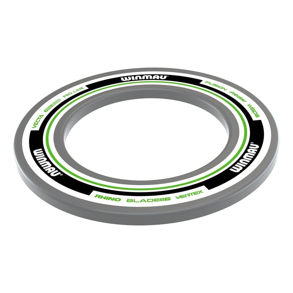 WINMAU Dart Board Surround Ring - Advance White and Green Dartboard Surround - Backboard Wall Protector