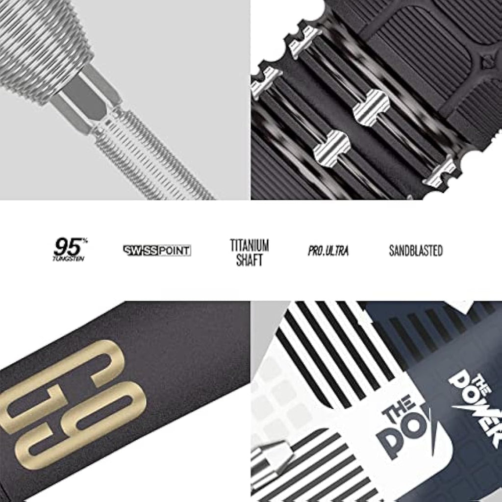 Target Darts Phil Taylor Power 9-Five Gen 9 95% Tungsten Swiss Point Steel Tip Darts Set