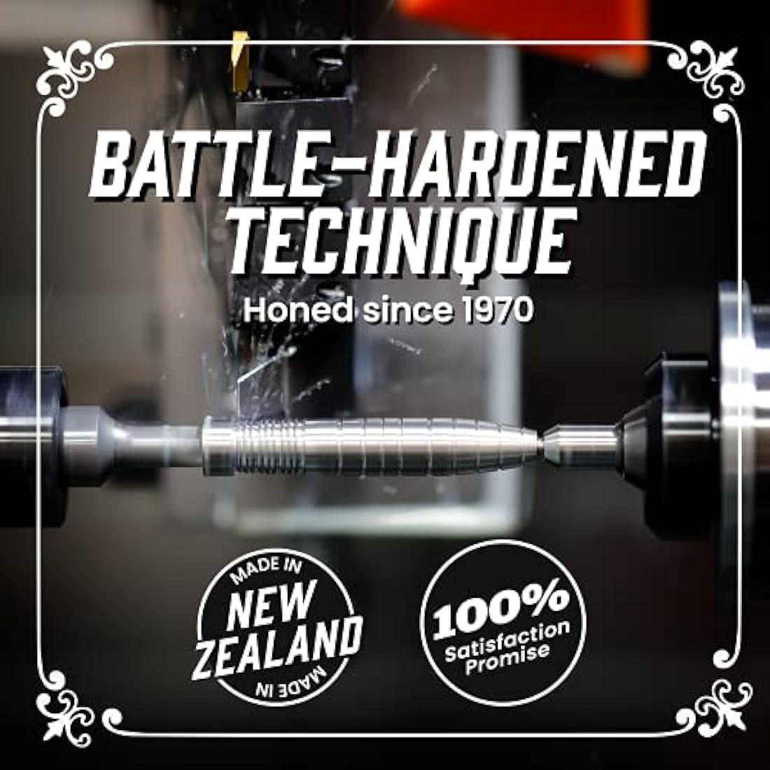 Shot! Darts Roman Empire Caesar Steel Tip Dart Set Center Weighted 95% Tungsten Barrels