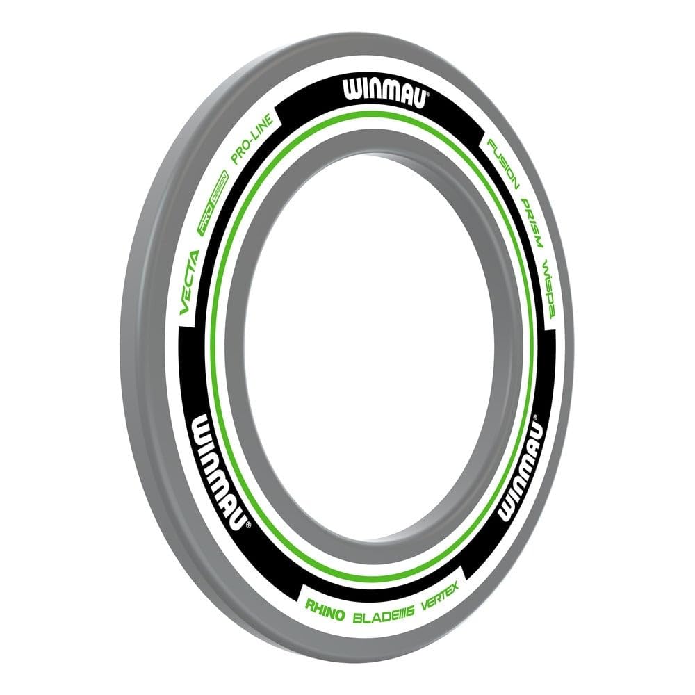 WINMAU Dart Board Surround Ring - Advance White and Green Dartboard Surround - Backboard Wall Protector