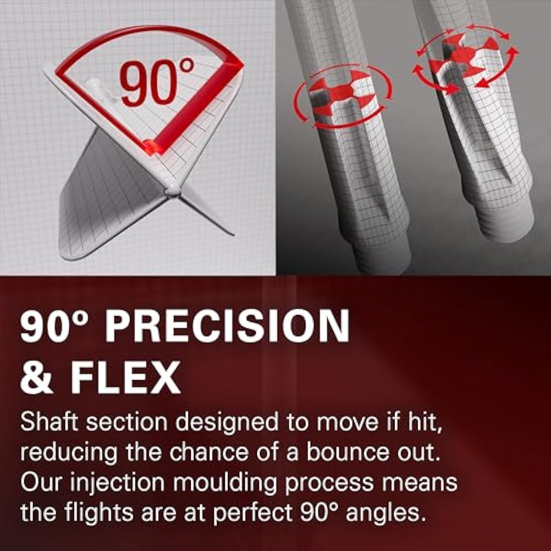 Target Darts K Flex Integrated Dart Flights And Shafts, No.6 | Pack Of 3 K-Flex - No6, Kflex All In One Moulded Dart Flight & Stem Lengths: Short, Intermediate & Medium | Professional Dart Accessories