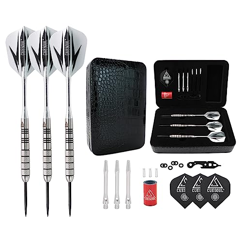 CUESOUL 30 Grams Tungsten Steel Tip Darts Set 95% Tungsten Case?CSTSTD028-L?
