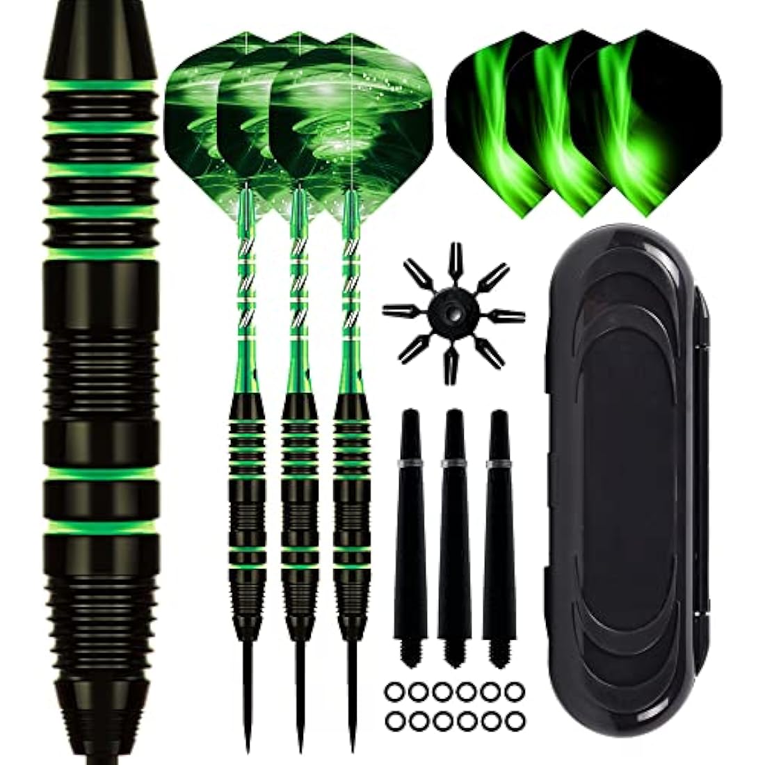 Steel Tip Darts Set,3 Pack Professional Dart with Aluminum Shafts and Darts Case