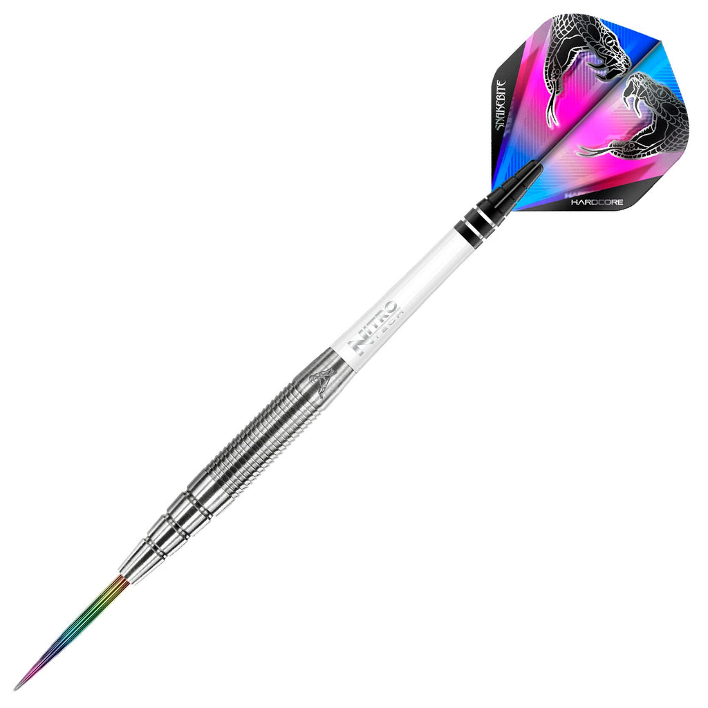 RED DRAGON Darts ? Peter Wright Snakebite 1 Series 23g ? Professional 85% Tungsten Steel Tip Darts Set with Dart Flights and Shafts