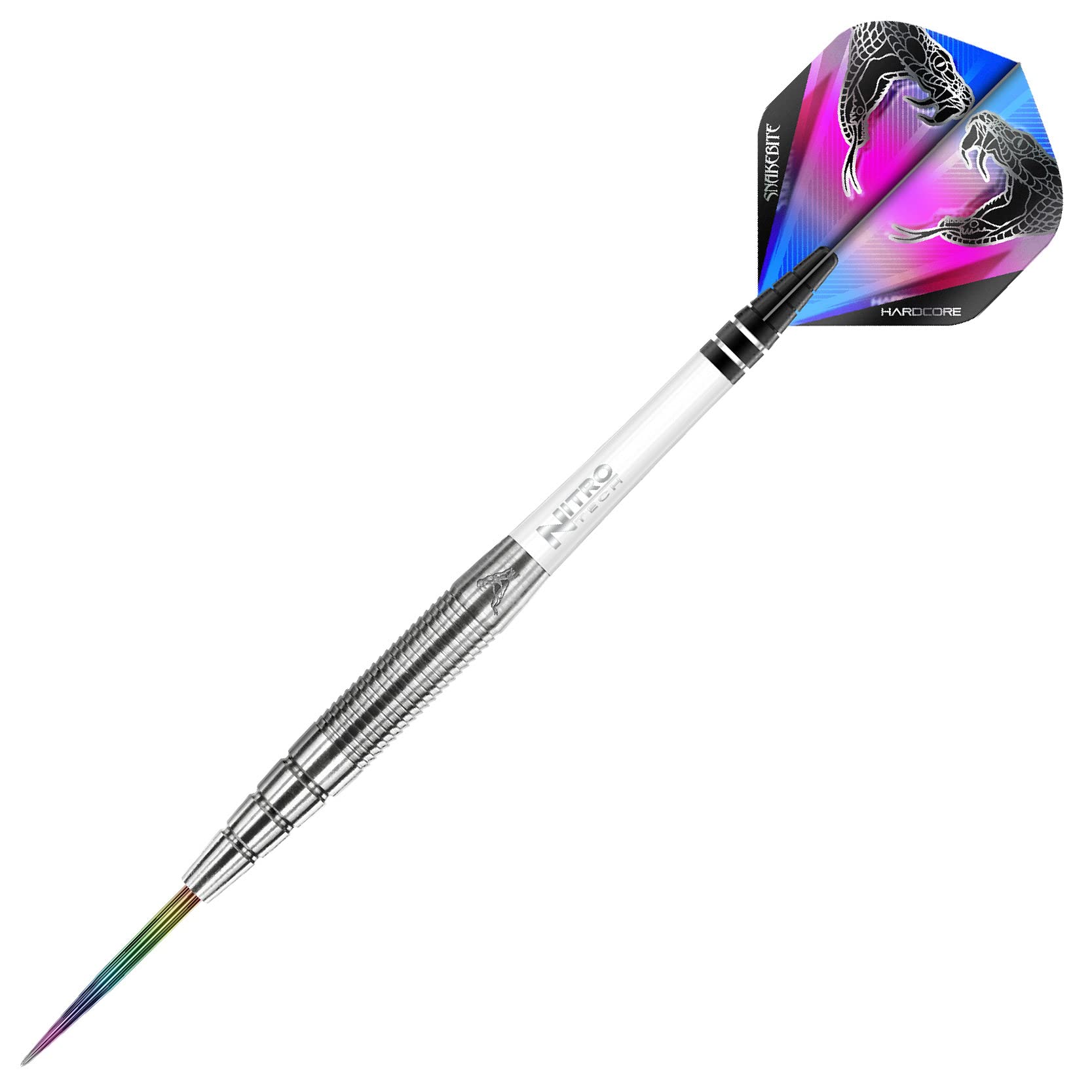RED DRAGON Darts ? Peter Wright Snakebite 1 Series 23g ? Professional 85% Tungsten Steel Tip Darts Set with Dart Flights and Shafts