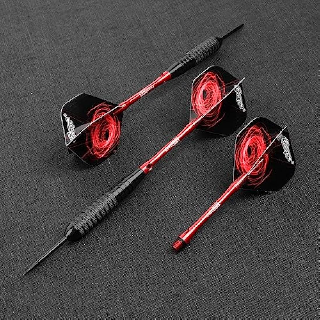 CyeeLife Steel tip Darts set 22/28g with Aluminium Shafts, 16 Protectors, Flights, Sharpener and Tool,12pcs For Beginner