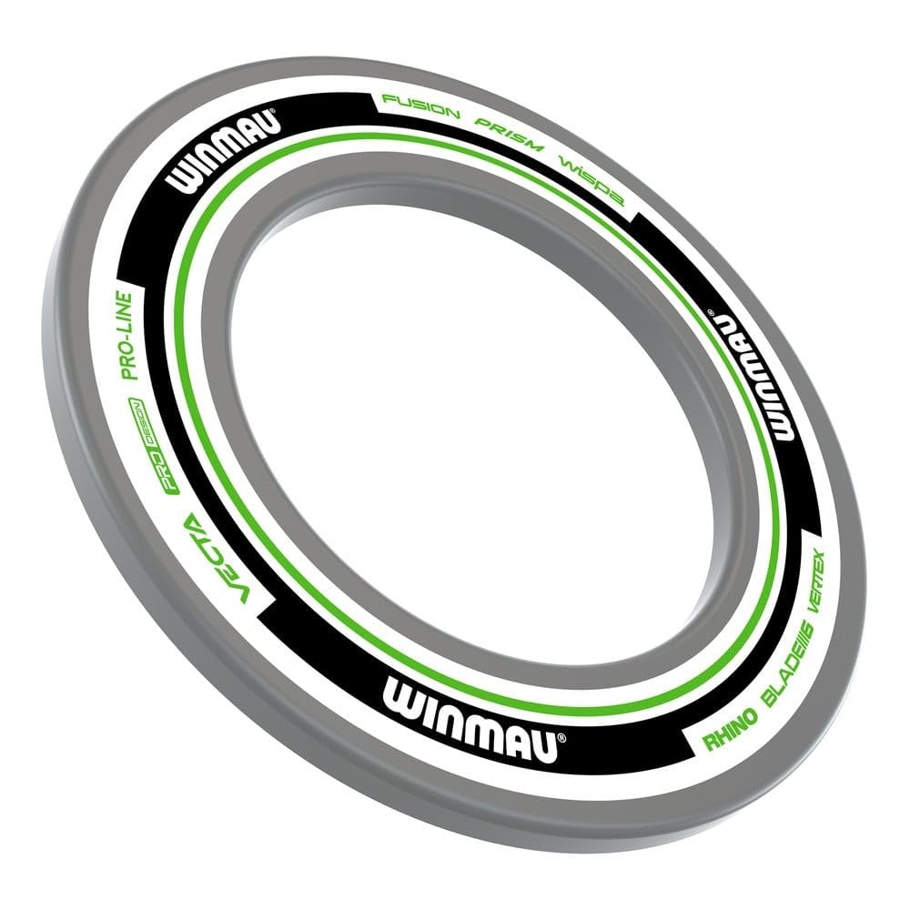 WINMAU Dart Board Surround Ring - Advance White and Green Dartboard Surround - Backboard Wall Protector
