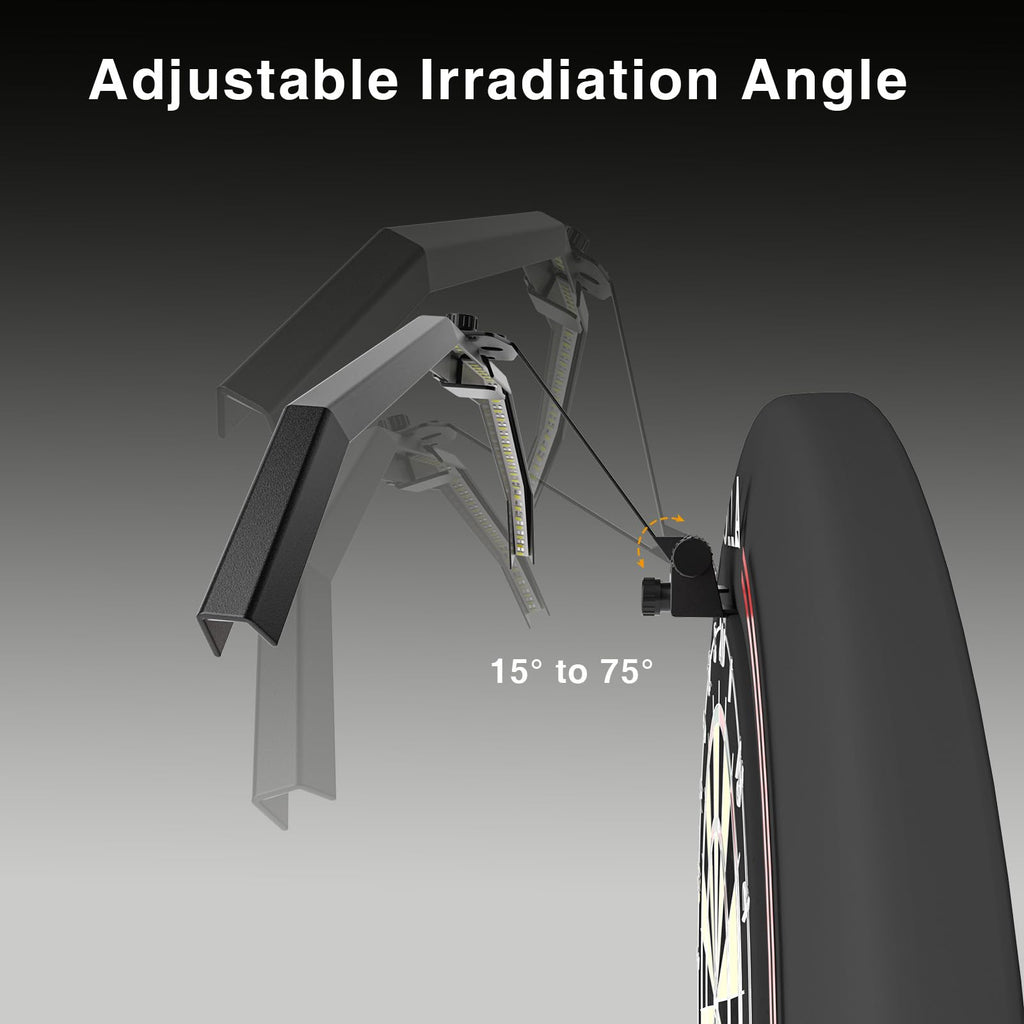 SOLLA LED Folding Dartboard Light,TOR135 Portable Lighting System for All Dart Boards,Adjustable Irradiation Angle and Brightness,Professional