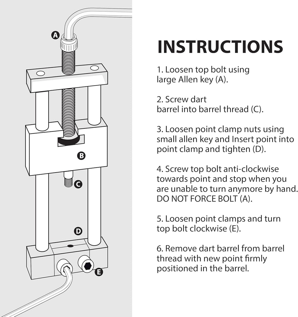 Harrows Darts Repointing Tool | Dart Points Removal Tool | Darts Accessories for Dart Points, Dart Flights, Dart Stems, Dart Shafts I Professional