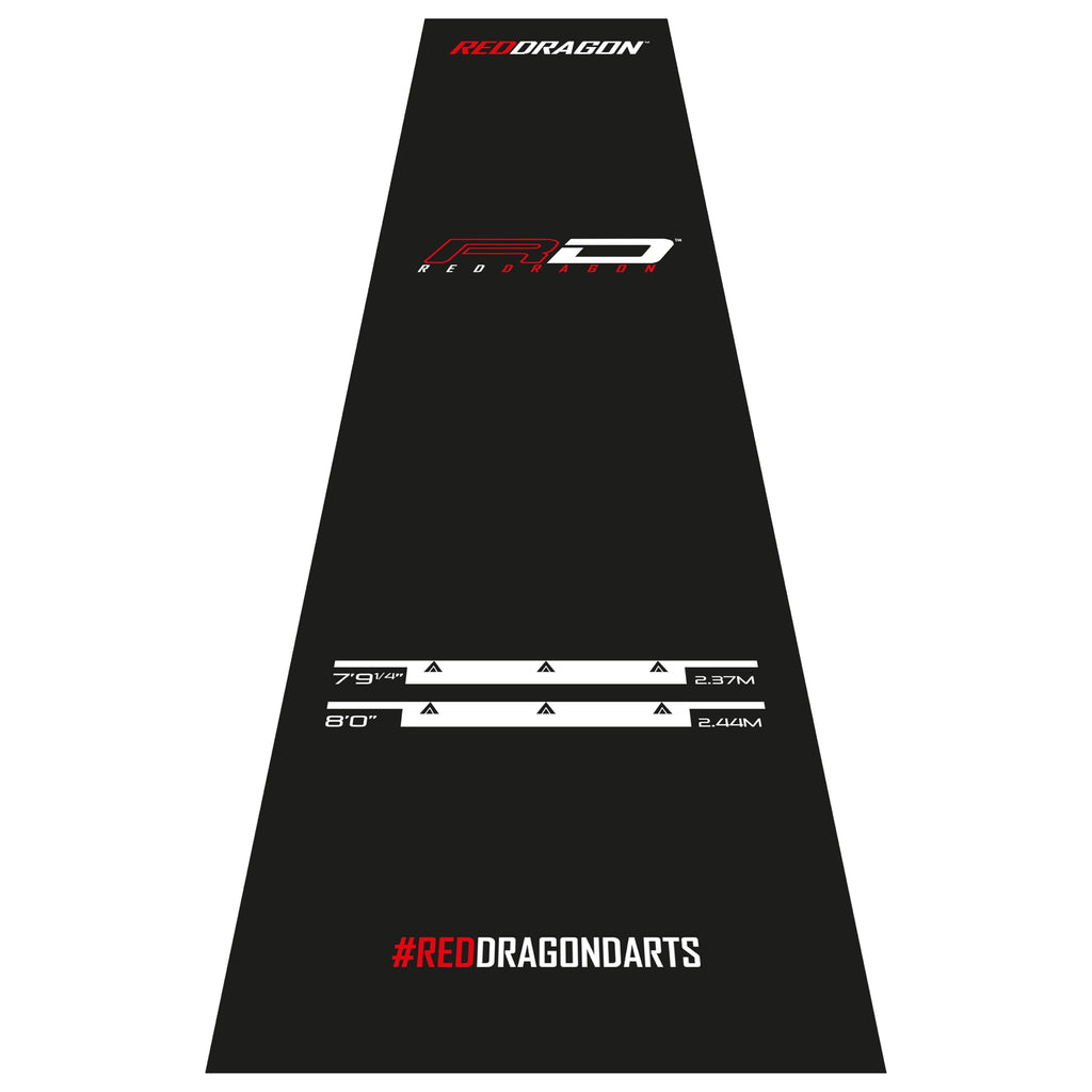 RED DRAGON Darts Mat ? Heavy Duty Dart Mat with Oche Line - Official Tournament Measurements - Professional Darts Accessories