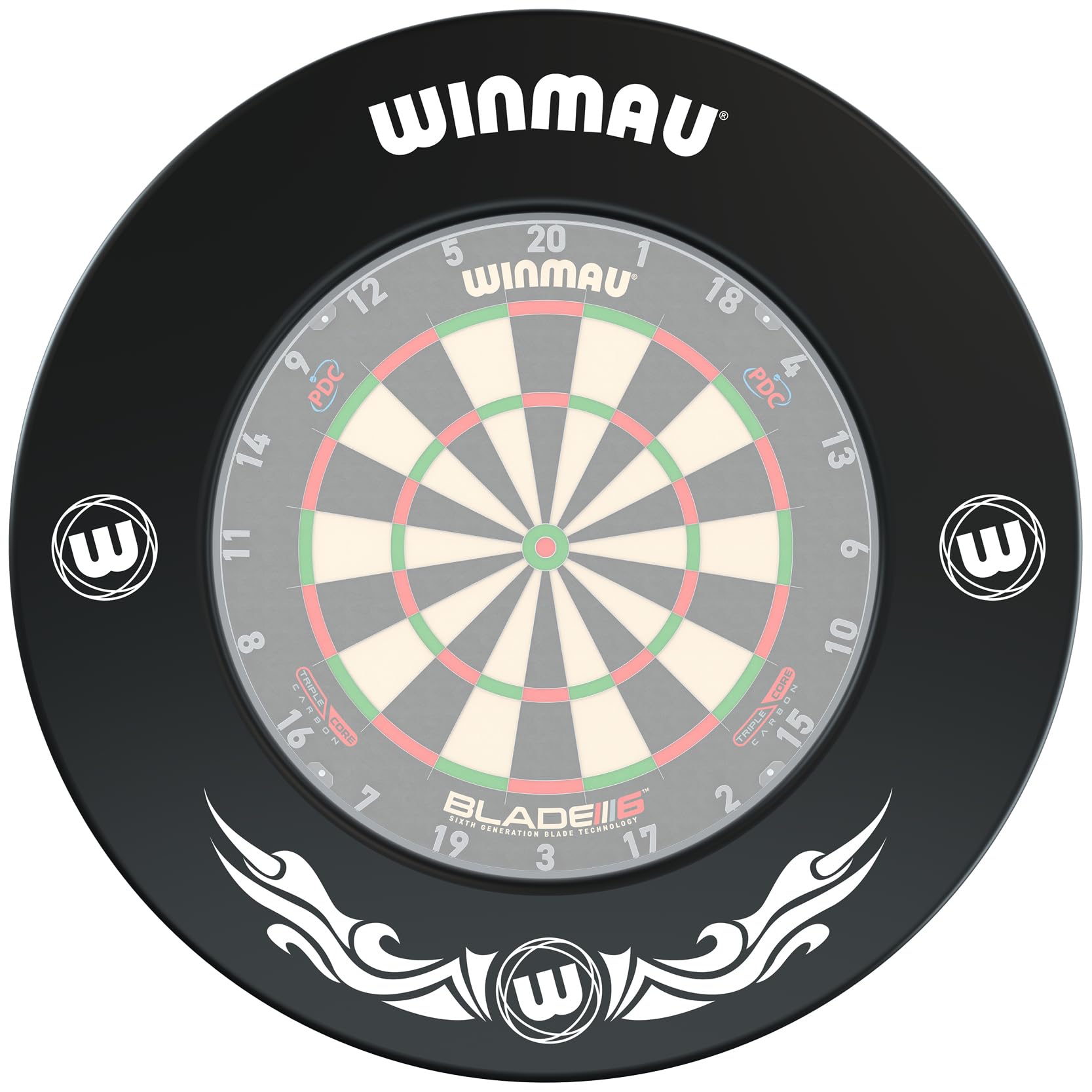 WINMAU Xtreme Black Design Dartboard Surround
