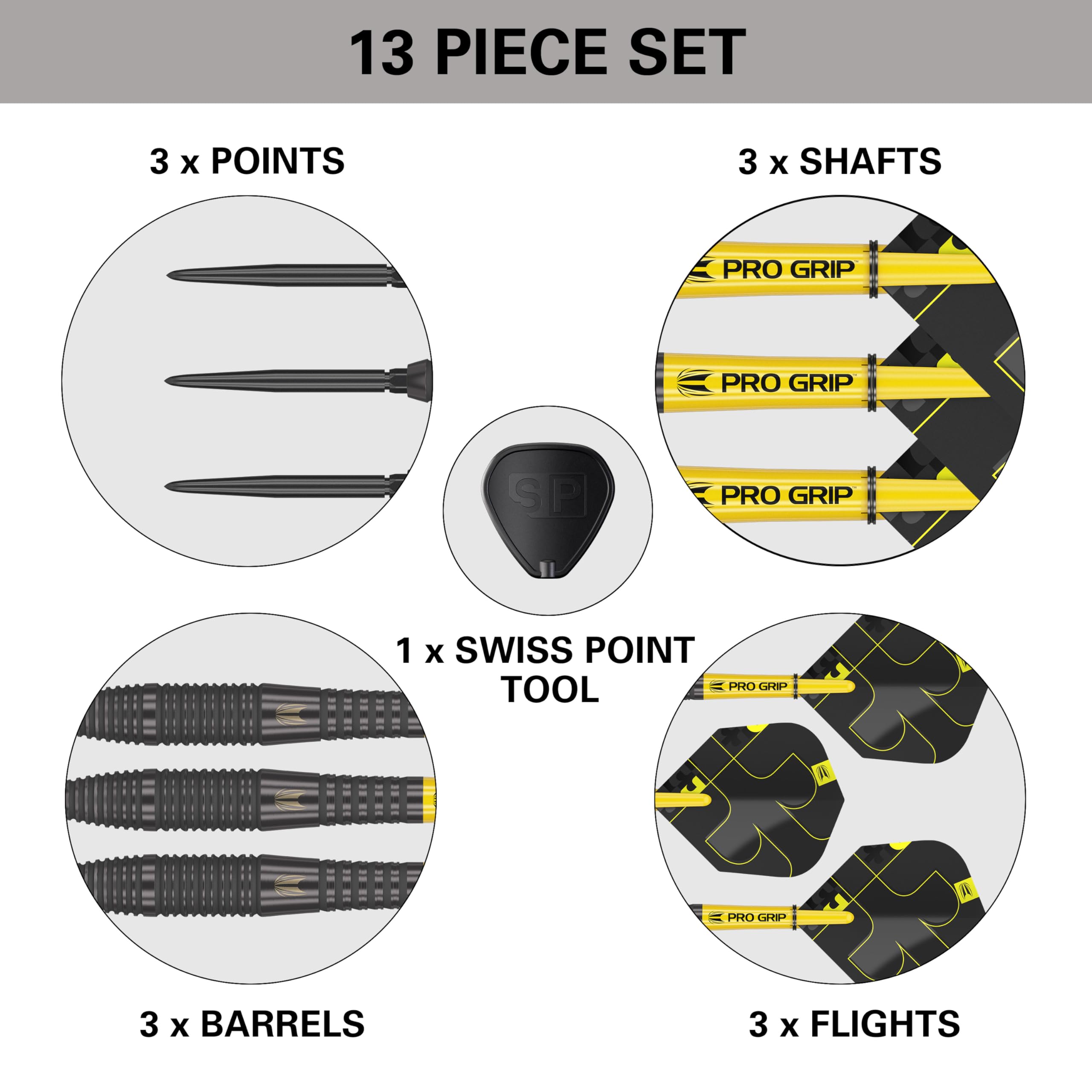 Target Darts Bolide Void 90% Tungsten Dart Set, Steel Tip Swiss Point Darts | Barrel 05, 26G | Professional Darts Sets, Black Darts, Swiss Point Tool