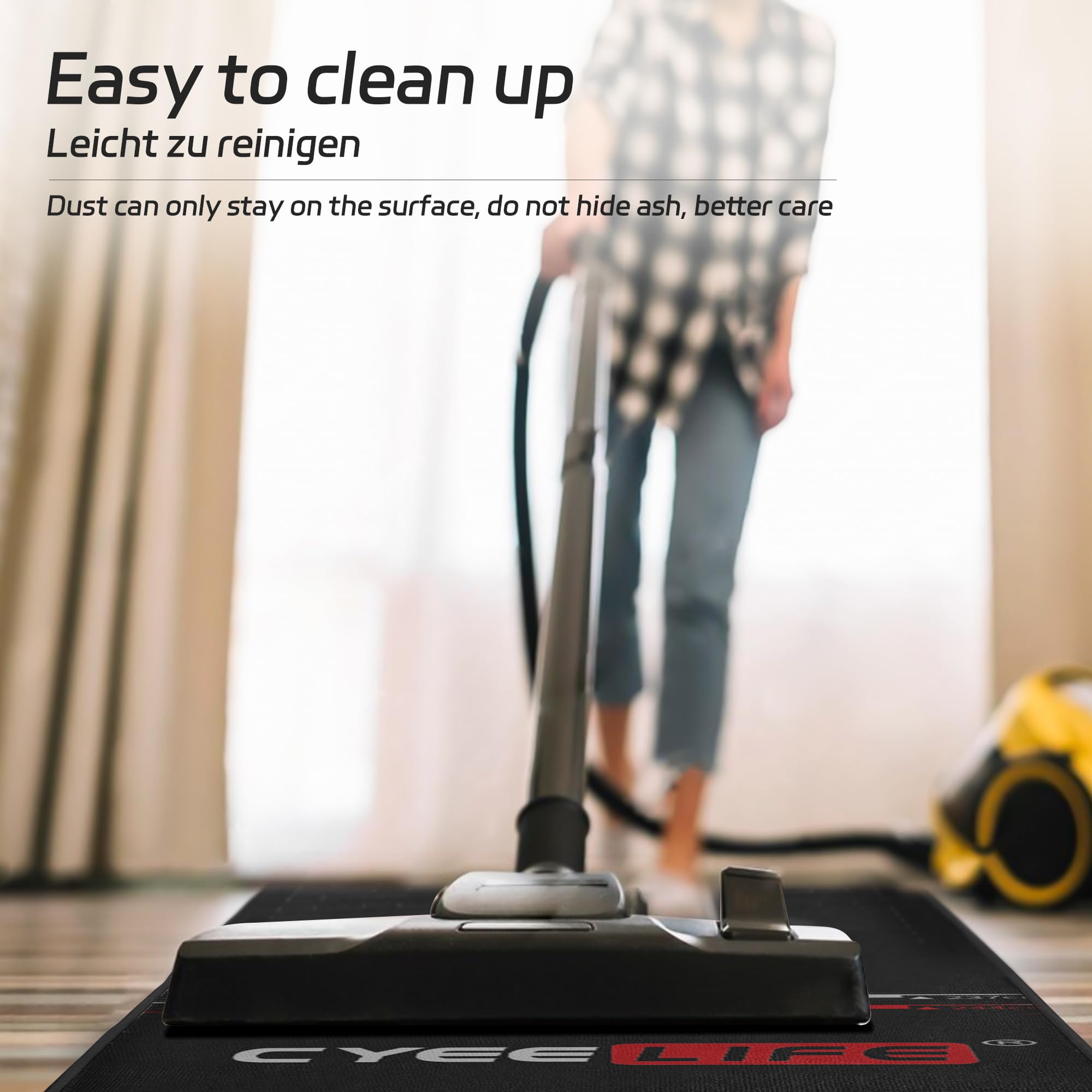 CyeeLife Darts Mat,297 X 66cm Professional Non Slip Carpet Mats for Floor and Dart Tips Protection,Black