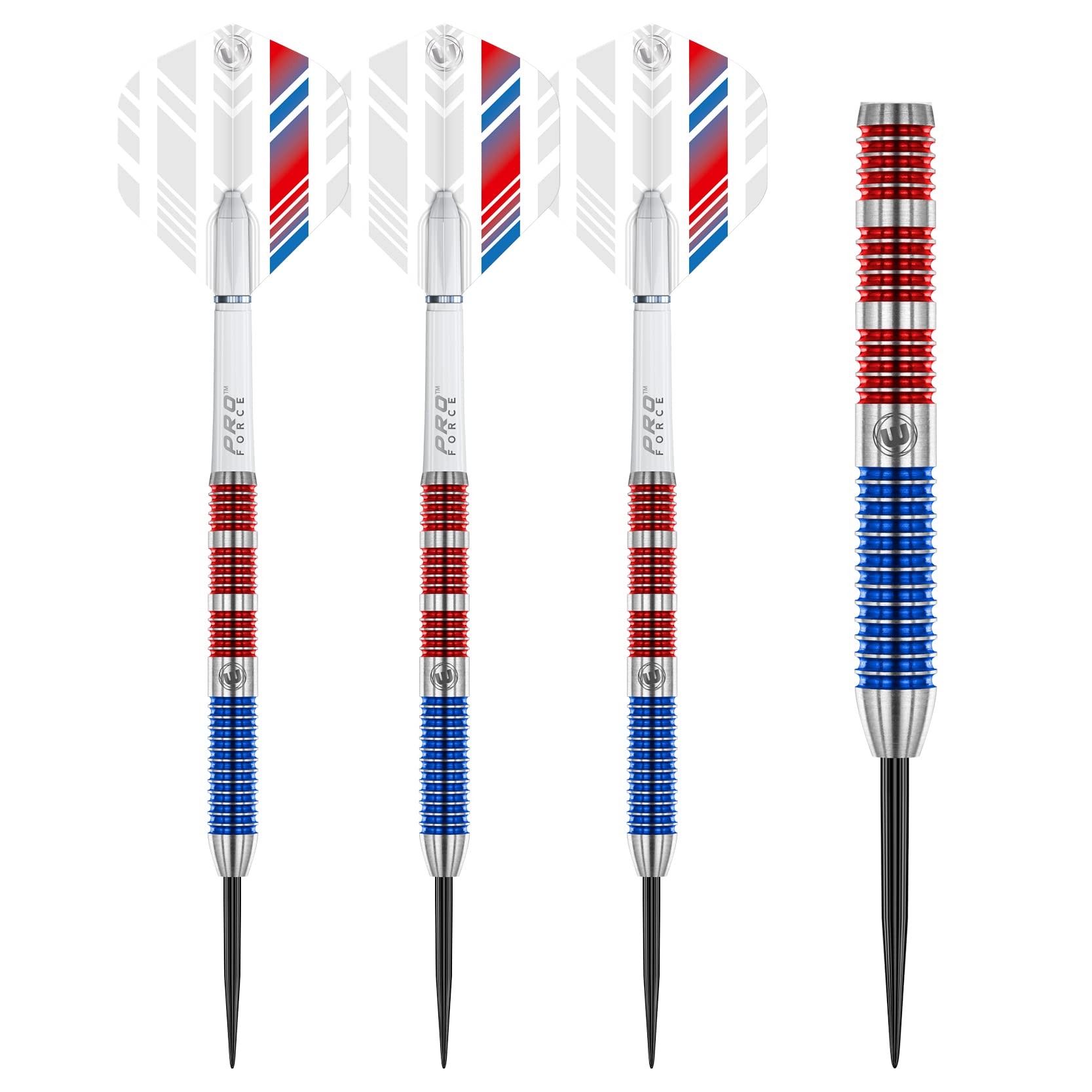 WINMAU Wildcats 24 gram Tungsten Darts Set with Flights and Stems (Shafts)