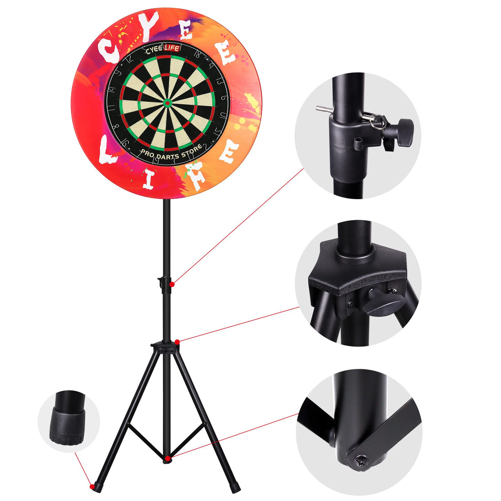 CyeeLife Dartboard Stand tripod ZD04A For Steel and soft board