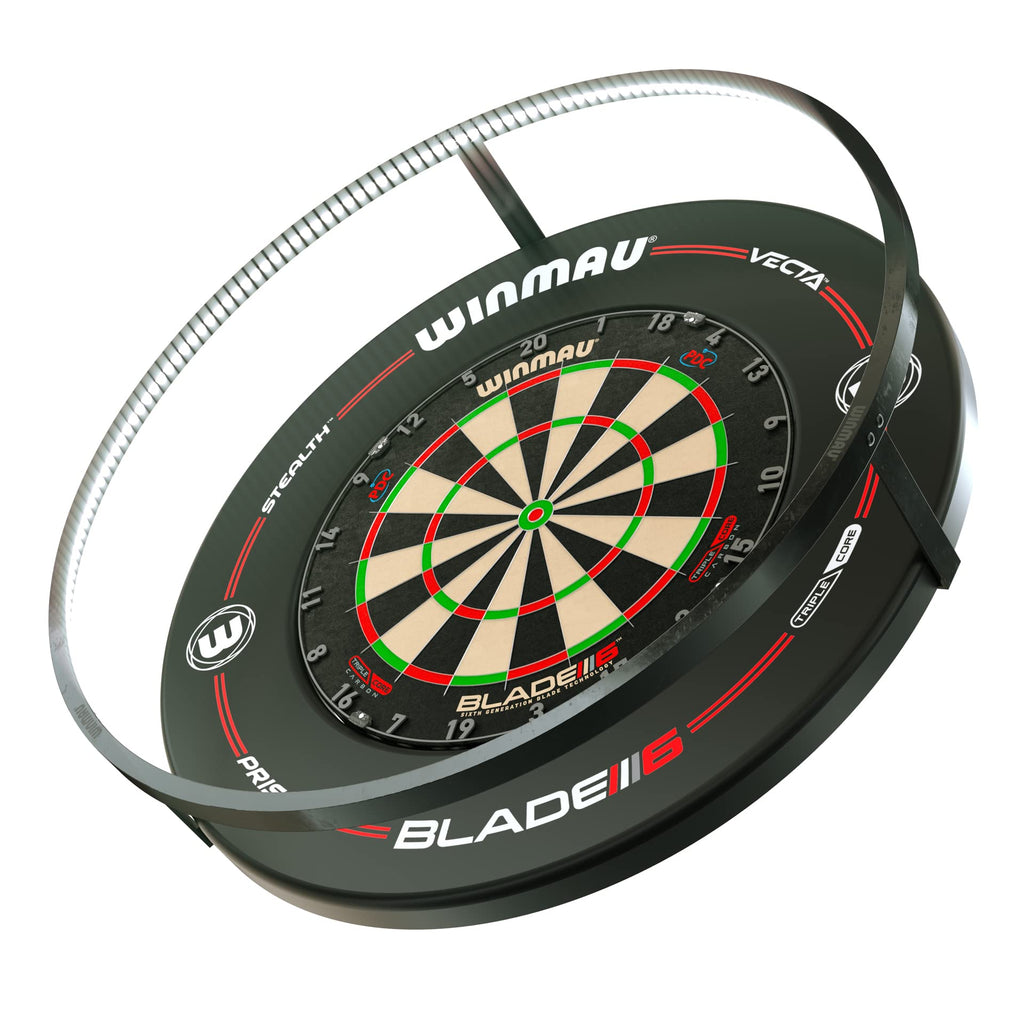WINMAU Plasma Dartboard Light - Black 360 Degree Dart Board Light - Professional Darts Accessories