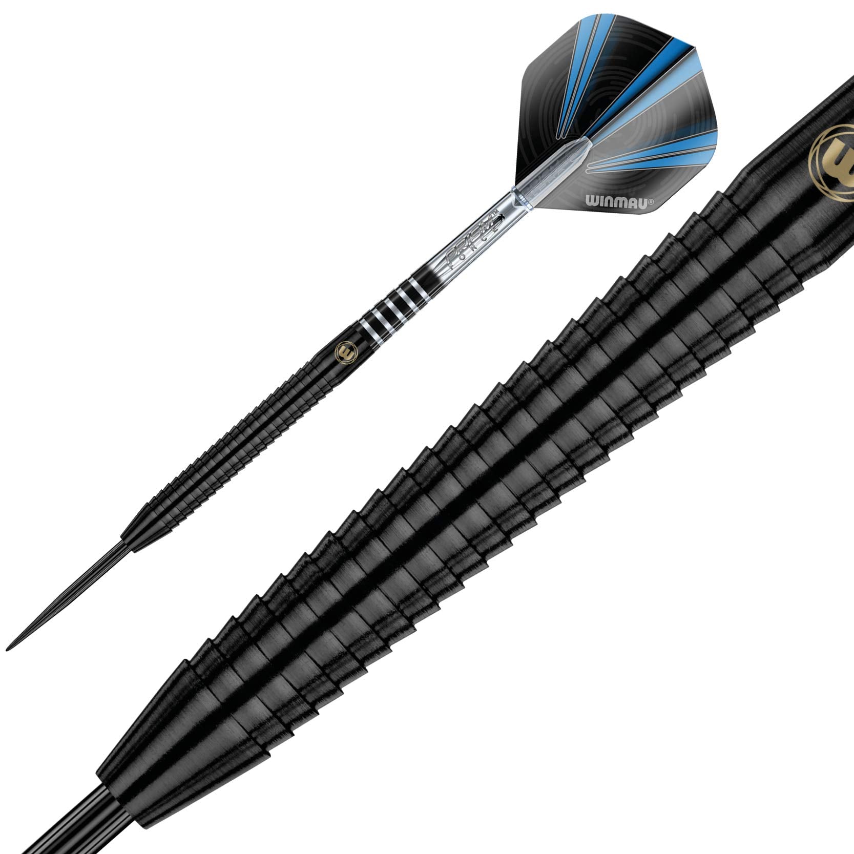 WINMAU Sabotage Onyx 22g Tungsten Steeltip Darts Set with Prism Flights and Shafts (Stems)