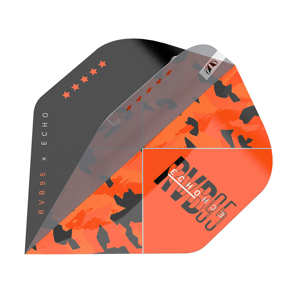 Target Darts Unisex Rvb 95 X Echo 95% Tungsten Swiss Point Set Steel Tip Darts, Black and Grey, 25G UK