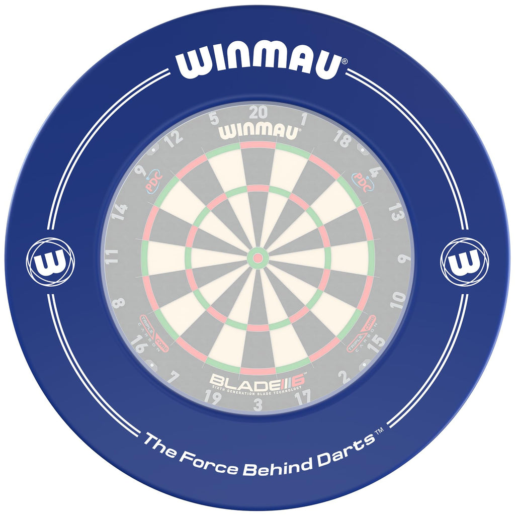WINMAU Blue Printed Dart Board Surround Ring ? Durable Wall Protector for Dartboards