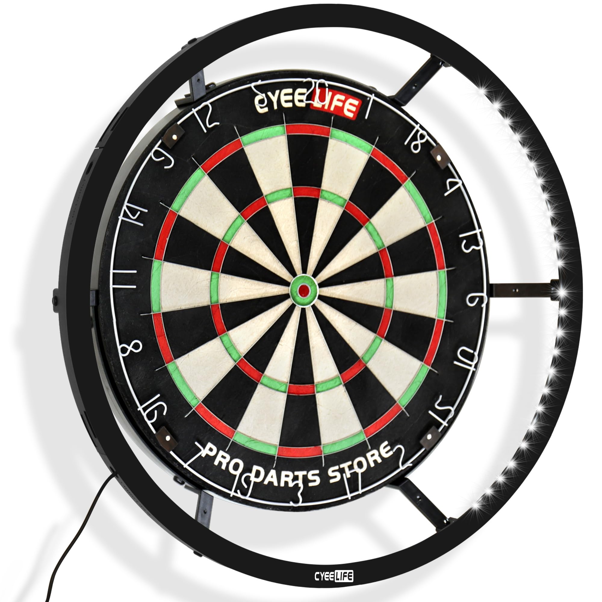 CyeeLife Dartboard LED Lighting System for Steel Dart board,Assemblable&Detachable