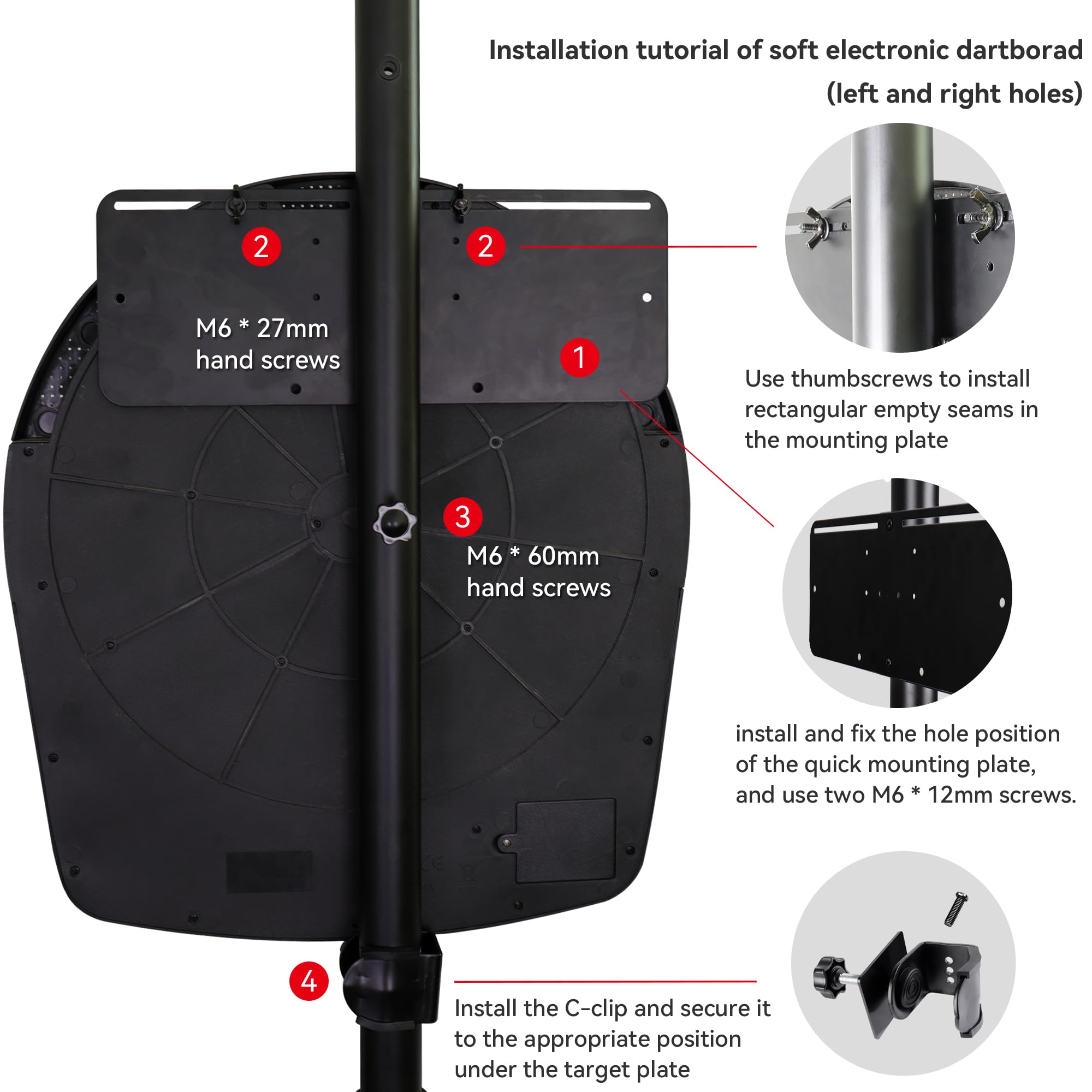 CyeeLife Dartboard Stand tripod ZD04A For Steel and soft board