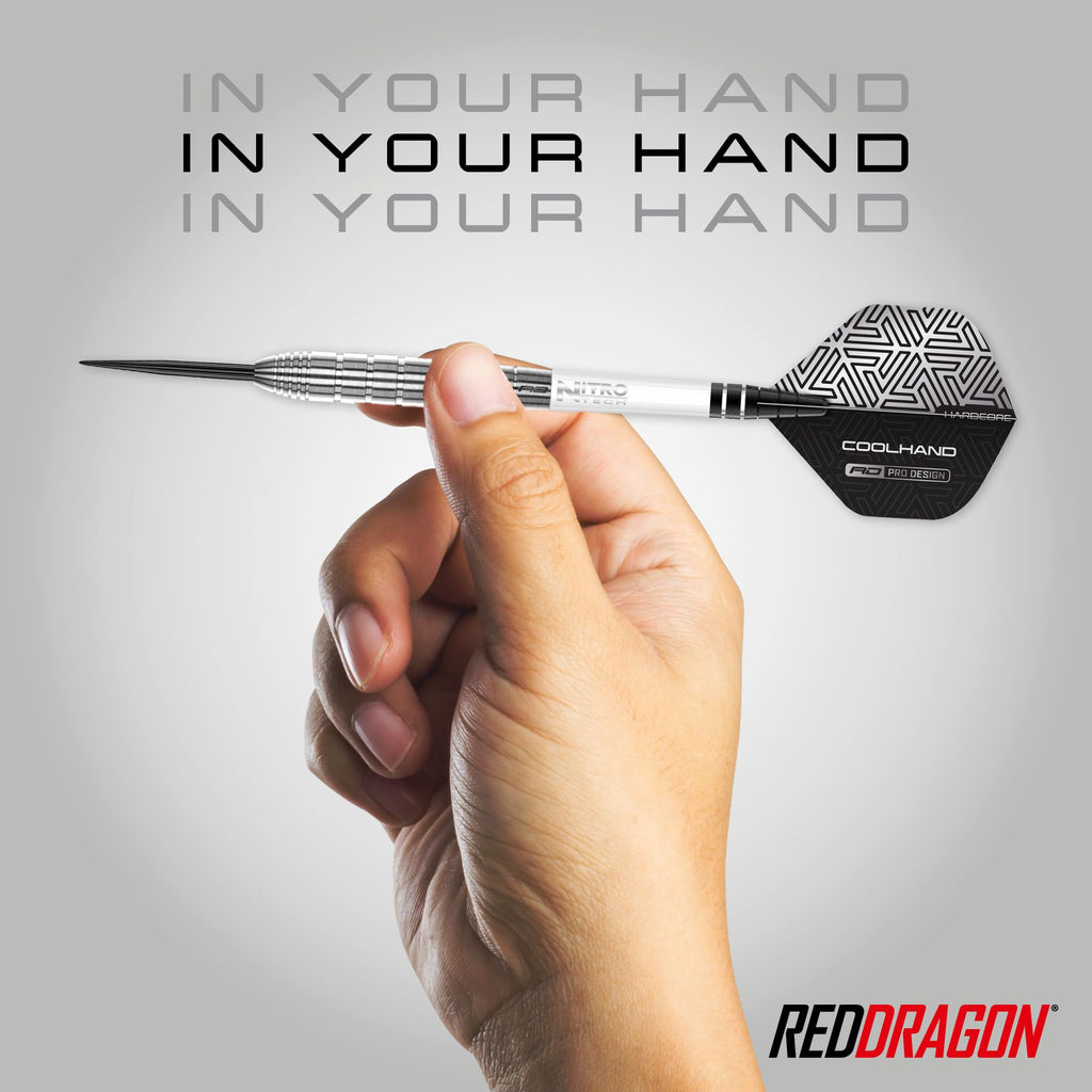 RED DRAGON Luke Humphries TX1 Pioneer 24 Gram Premium Tungsten Darts Set with Flights and Stems