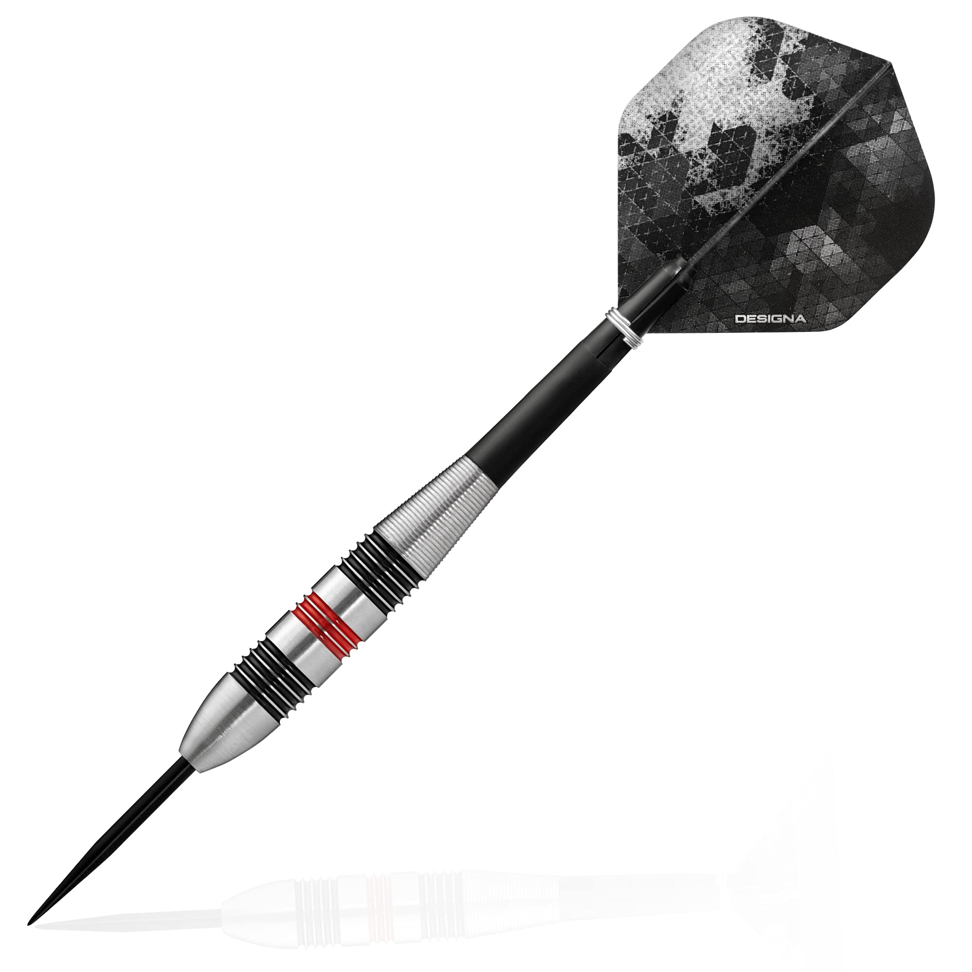 DESIGNA DARTS Meteors 90 V2 Darts | M2 | Ringed Steel Tip Darts Set | 36g (D8647)