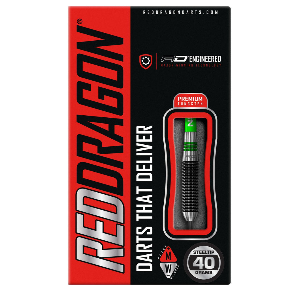 RED DRAGON Titan 2-40g Tungsten Darts Set with Flights and Stems