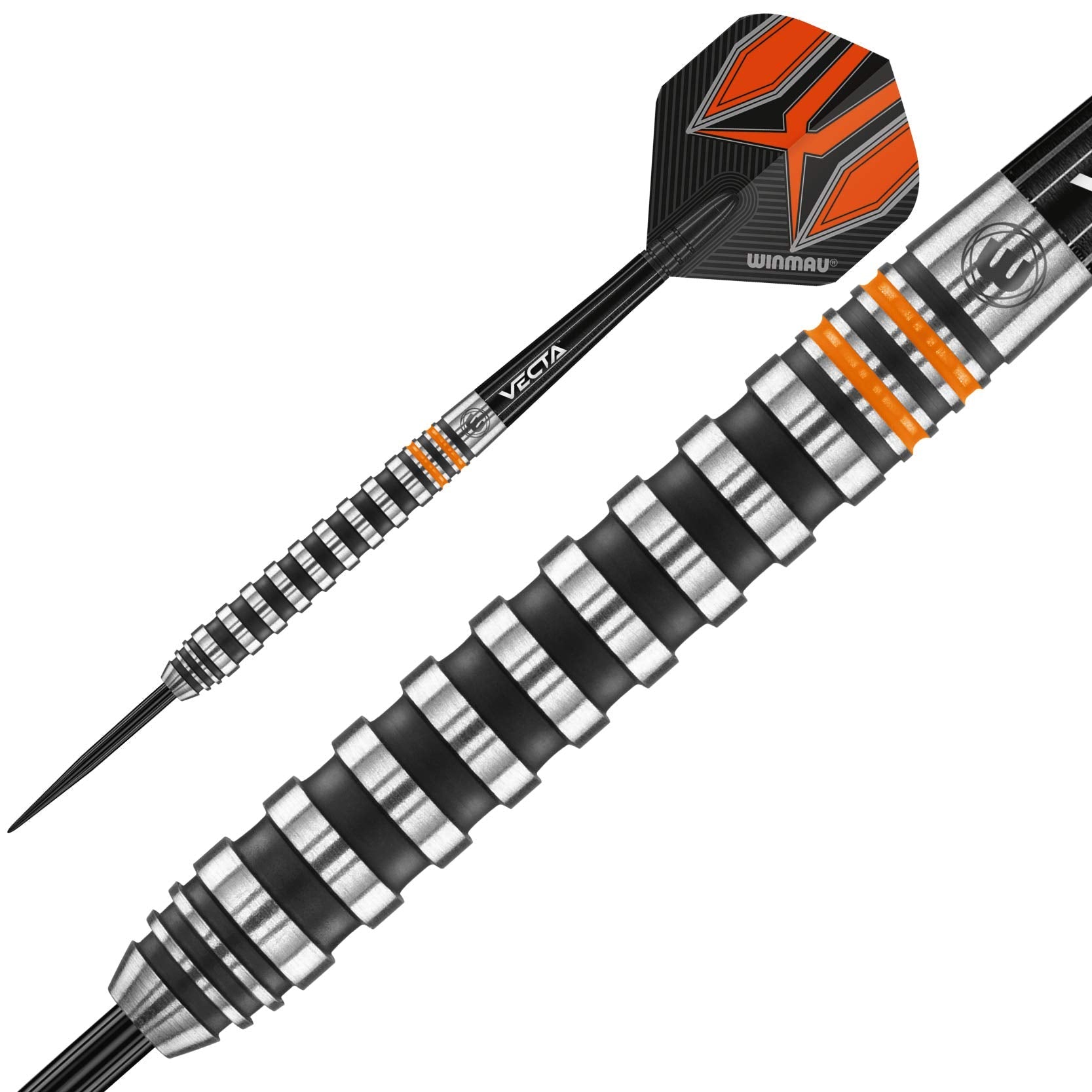 WINMAU Darts Fury 24g Tungsten Darts Set with Prism Flights & Vecta Shafts - Professional High-Performance Precision, Accuracy, Durability & Control