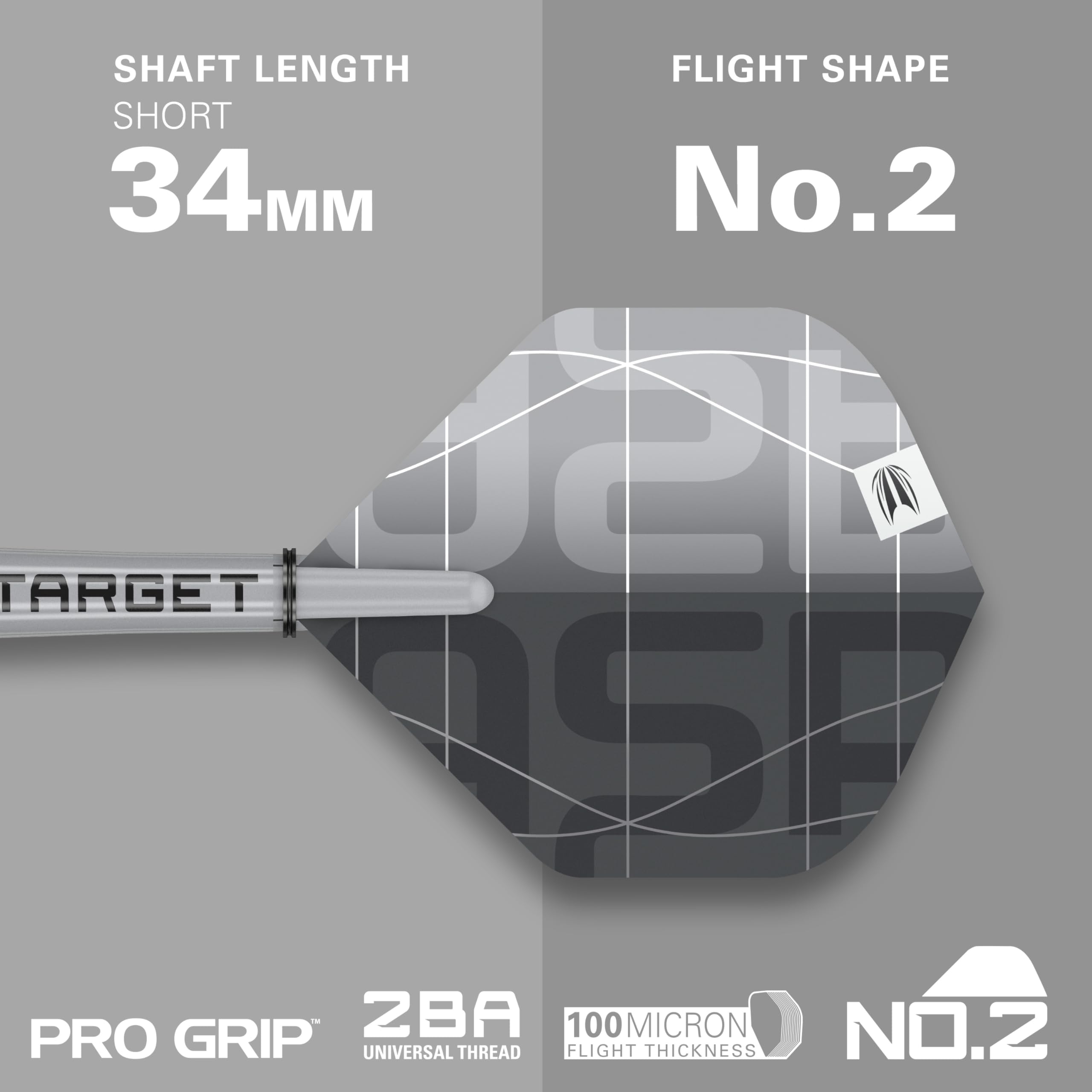 Target Darts Nathan Aspinall x ECHO 90% Tungsten Steel Tip Swiss Point Dart Set ? 23G ASP Player Edition Darts, Pro Grip Shafts & Pro Ultra No.2