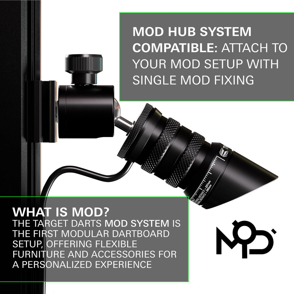 TARGET Darts Dartboard Laser Oche | Darts Laser Oche Line, Dartboards Toe Line Marker for Steel Tip & Soft Tip Dart Board Setups | Wall Mountable &