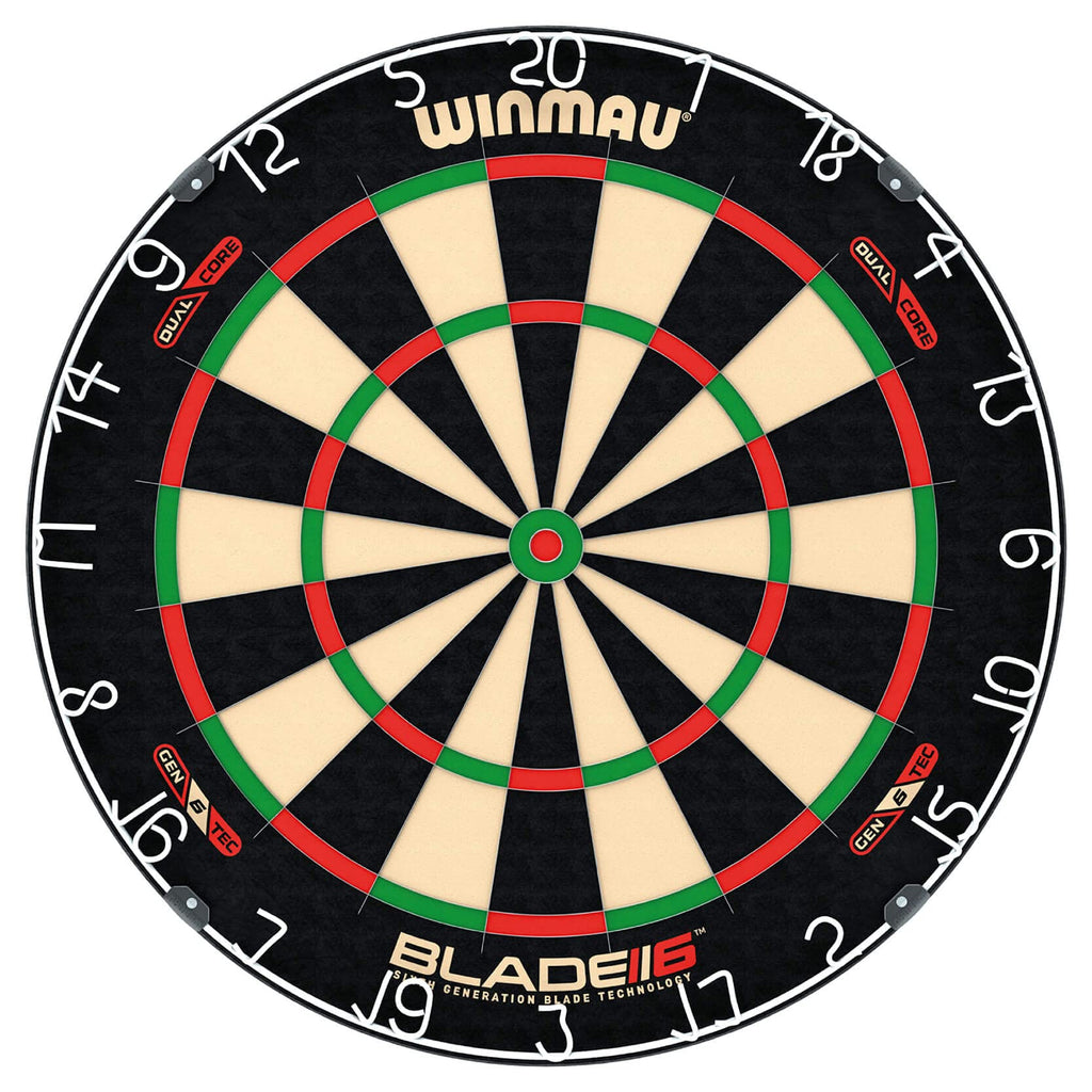 WINMAU Darts Blade 6 Dual Core Professional Dartboard with Official tournament specifications | Endorsed by the PDC